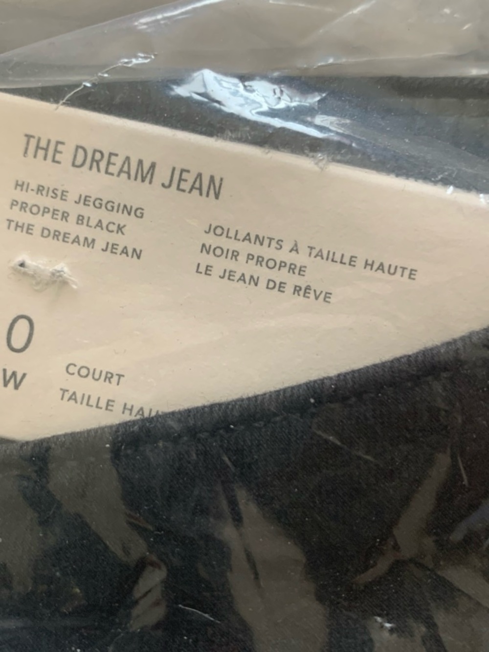 American Eagle Outfitters The Dream Jean Hi-Rise Jegging in Proper Black